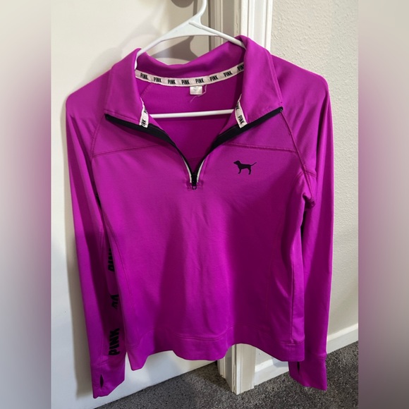 Pink Victoria secret fuchsia pink long sleeve shirt xs - Picture 2 of 3